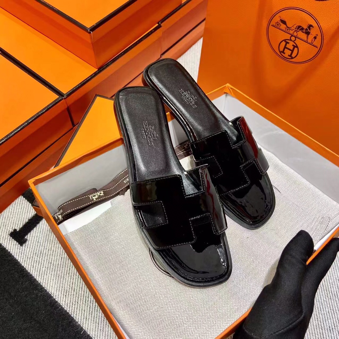 에르메스 올수공 오란 슬리퍼 샌들 페이던트 39